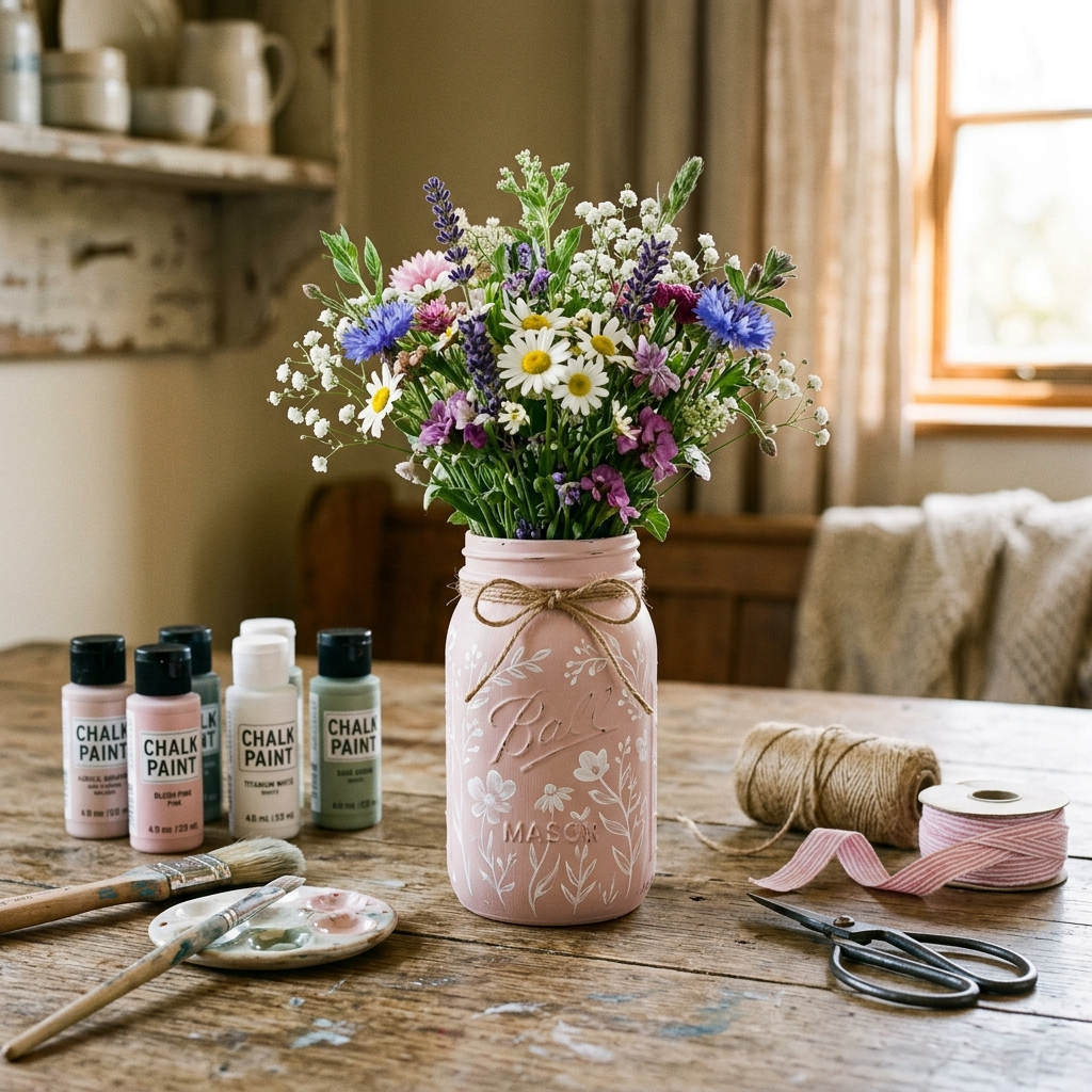  Painted Mason Jar