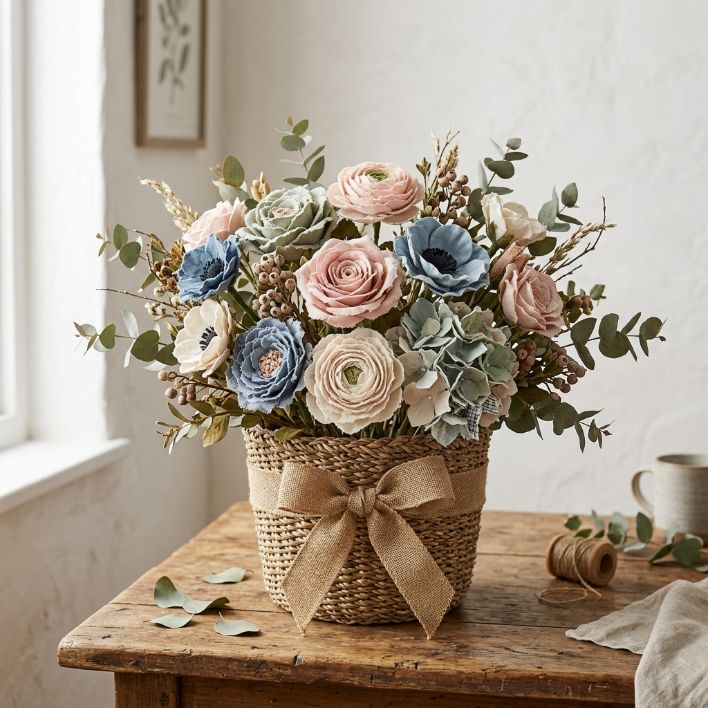 Fabric Flower Bouquet