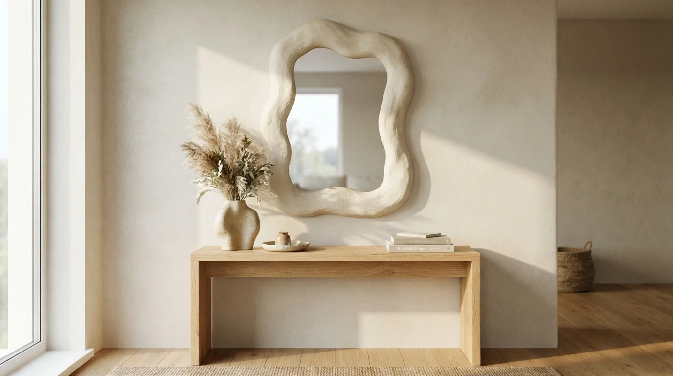 Abstract Clay Mirrors