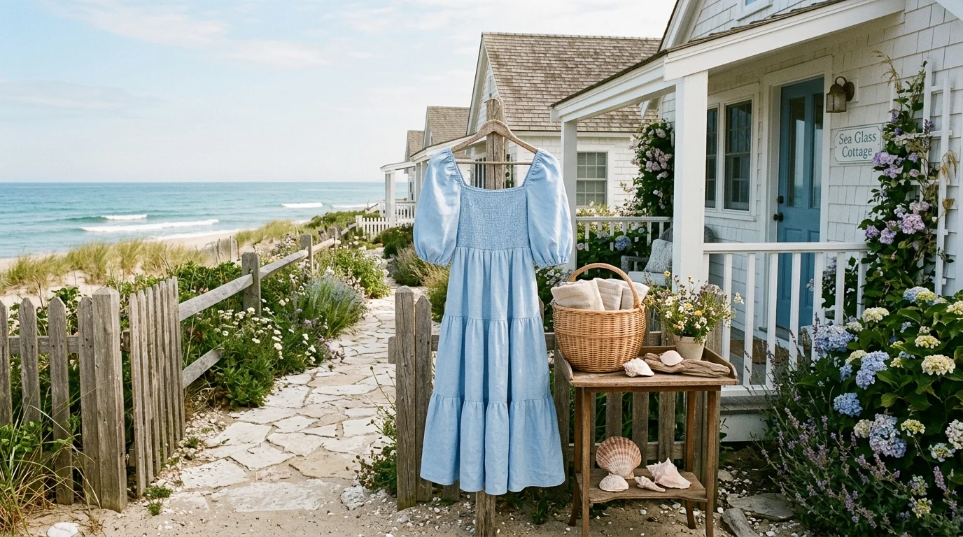 Blue Coastal Midi