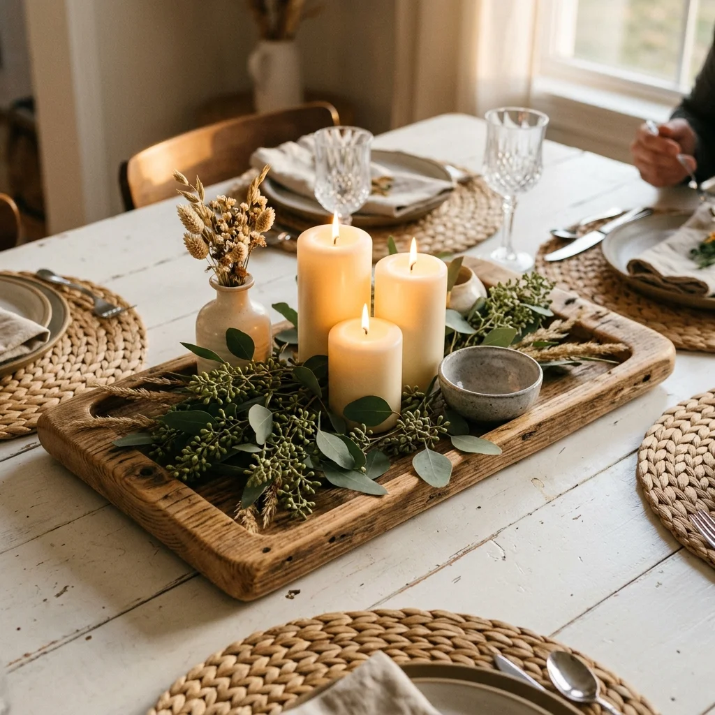 Candle Centerpiece Tray