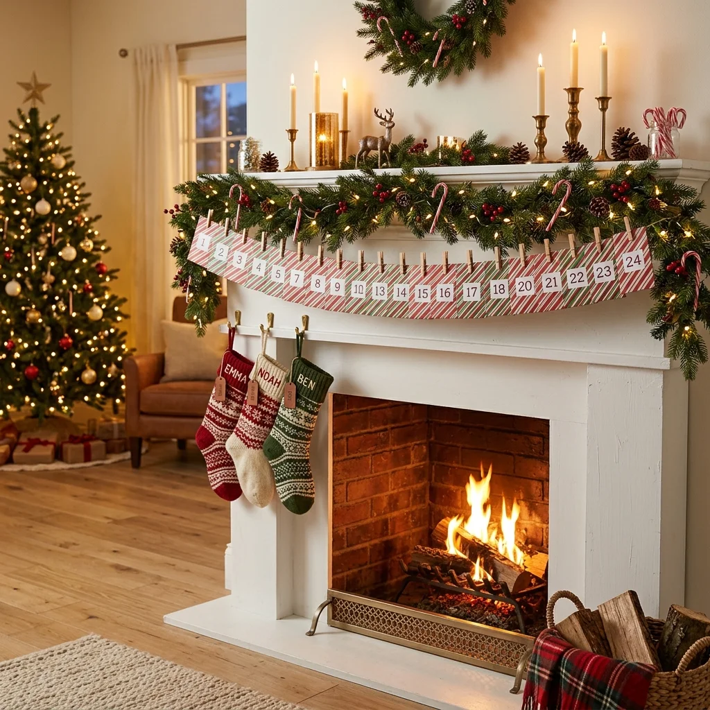 Candy Cane Garland