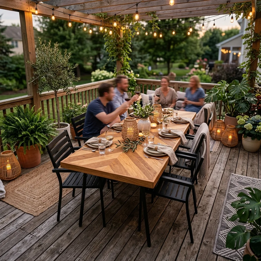 Chevron Top Table