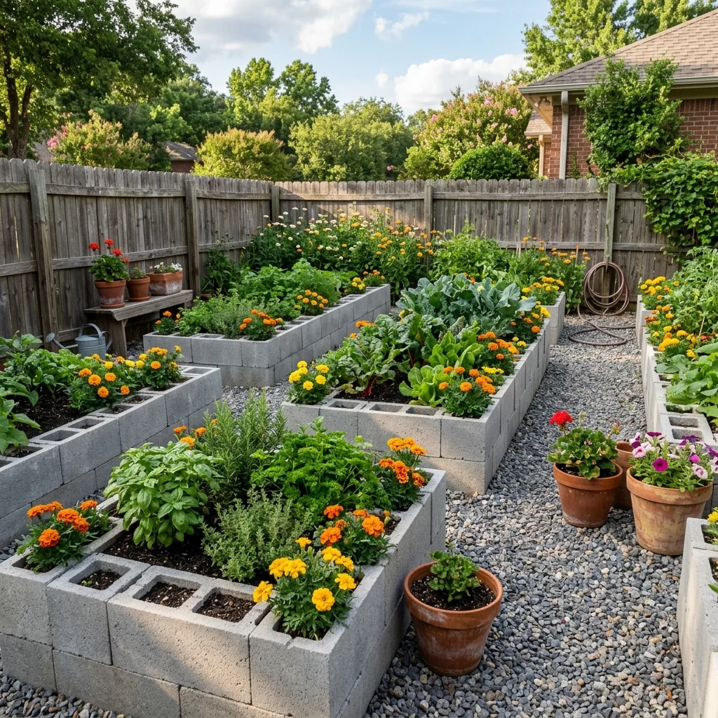 Cinder Block Planters