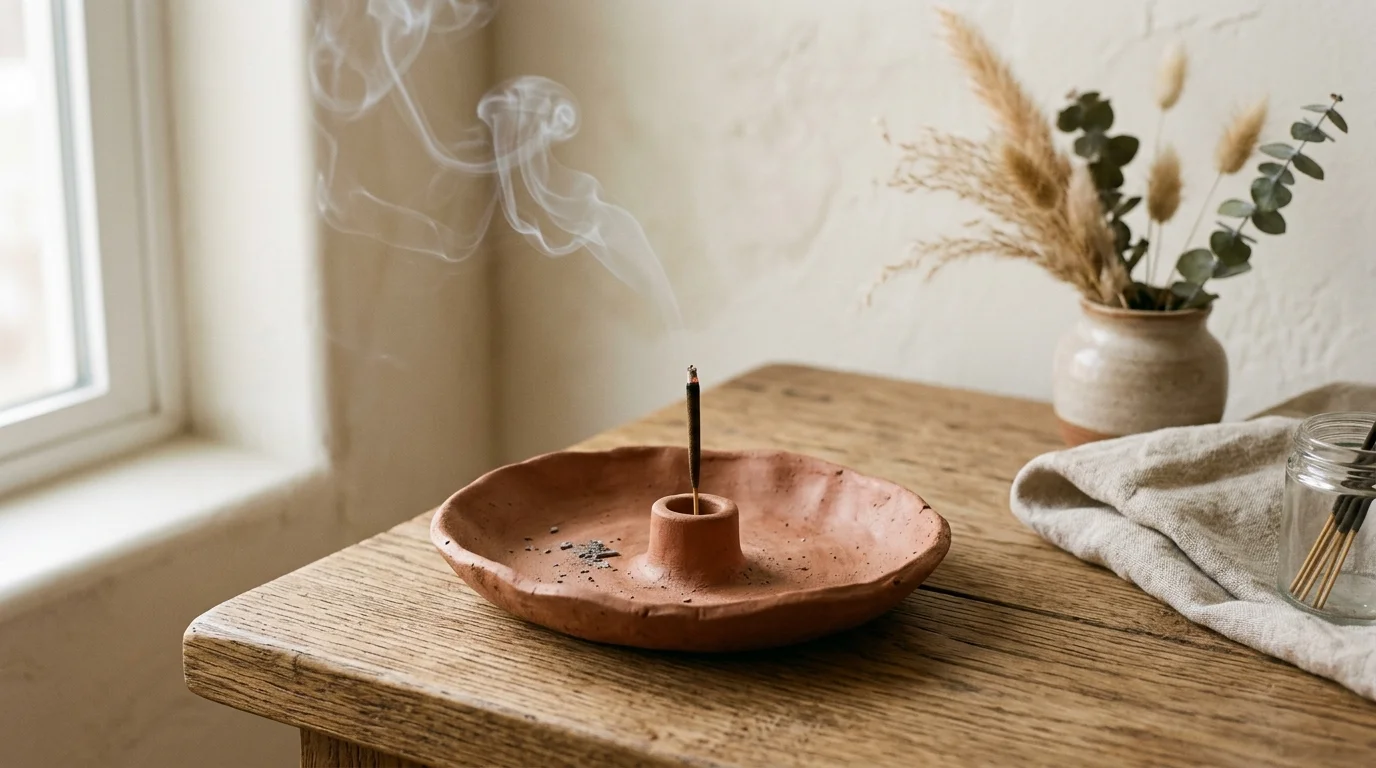 Clay Incense Dish