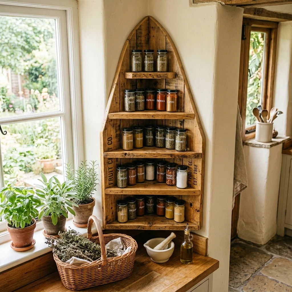 Crate Corner Shelf