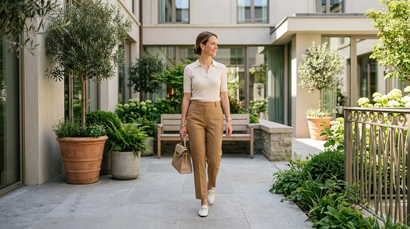 Elegant Knit Polo