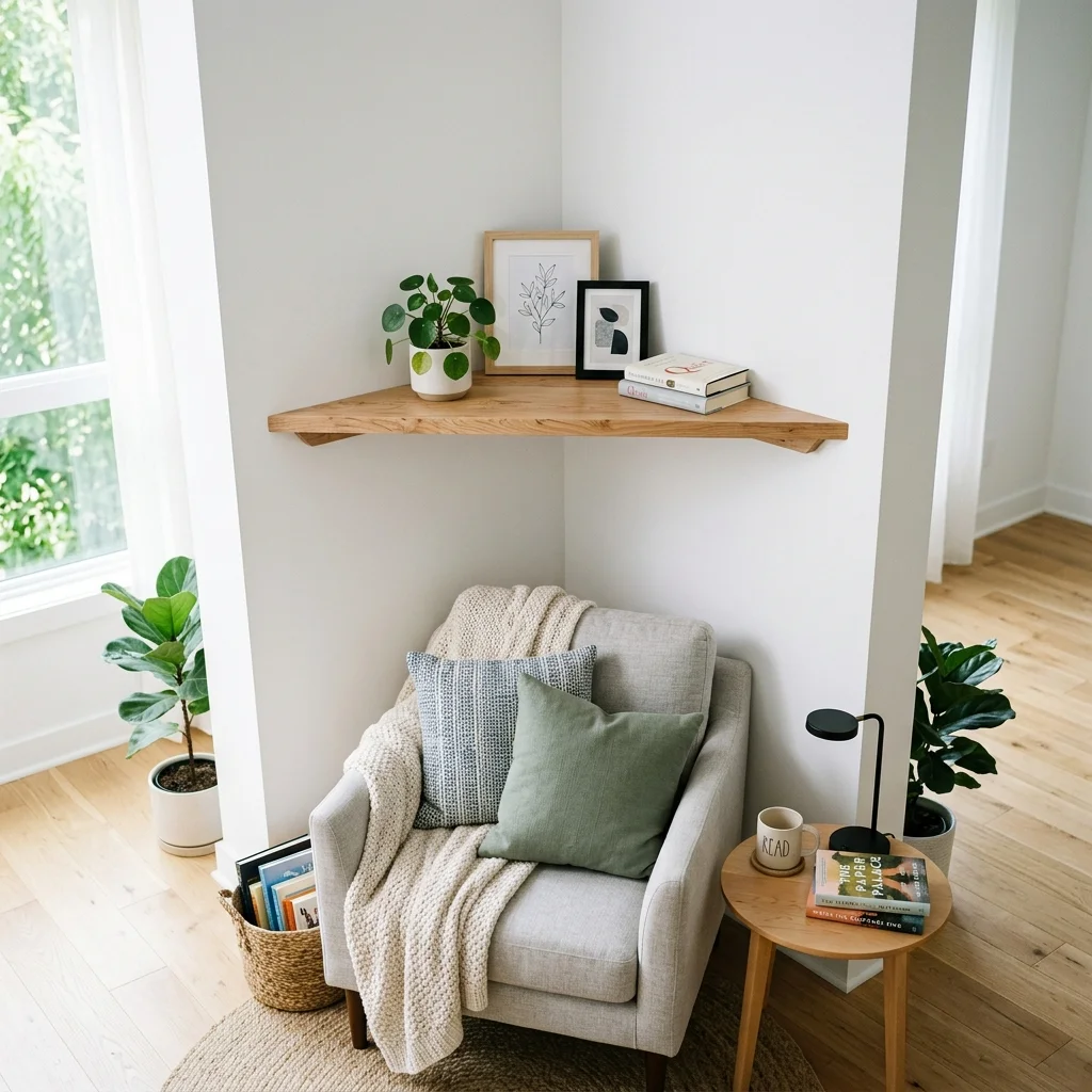 Floating Corner Shelf