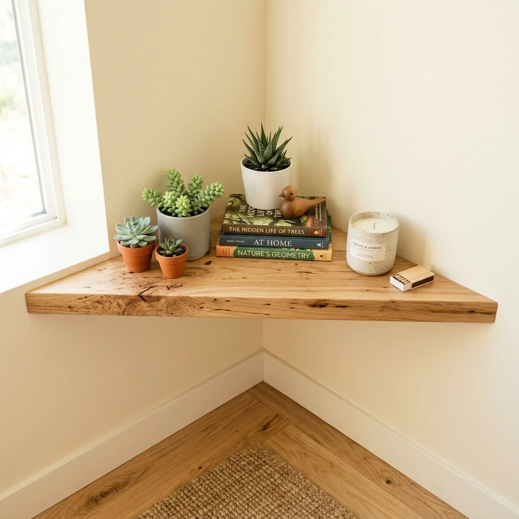 Floating Corner Shelf