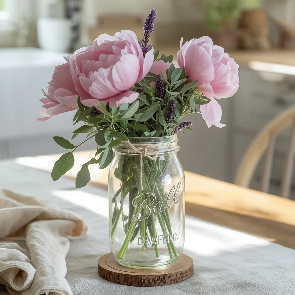 Flower Mason Jar