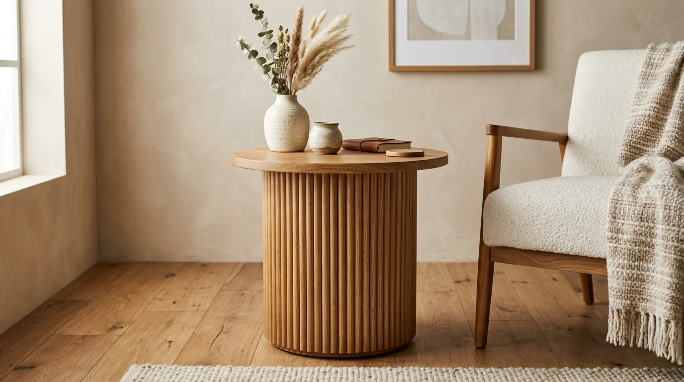 Fluted Table Makeover