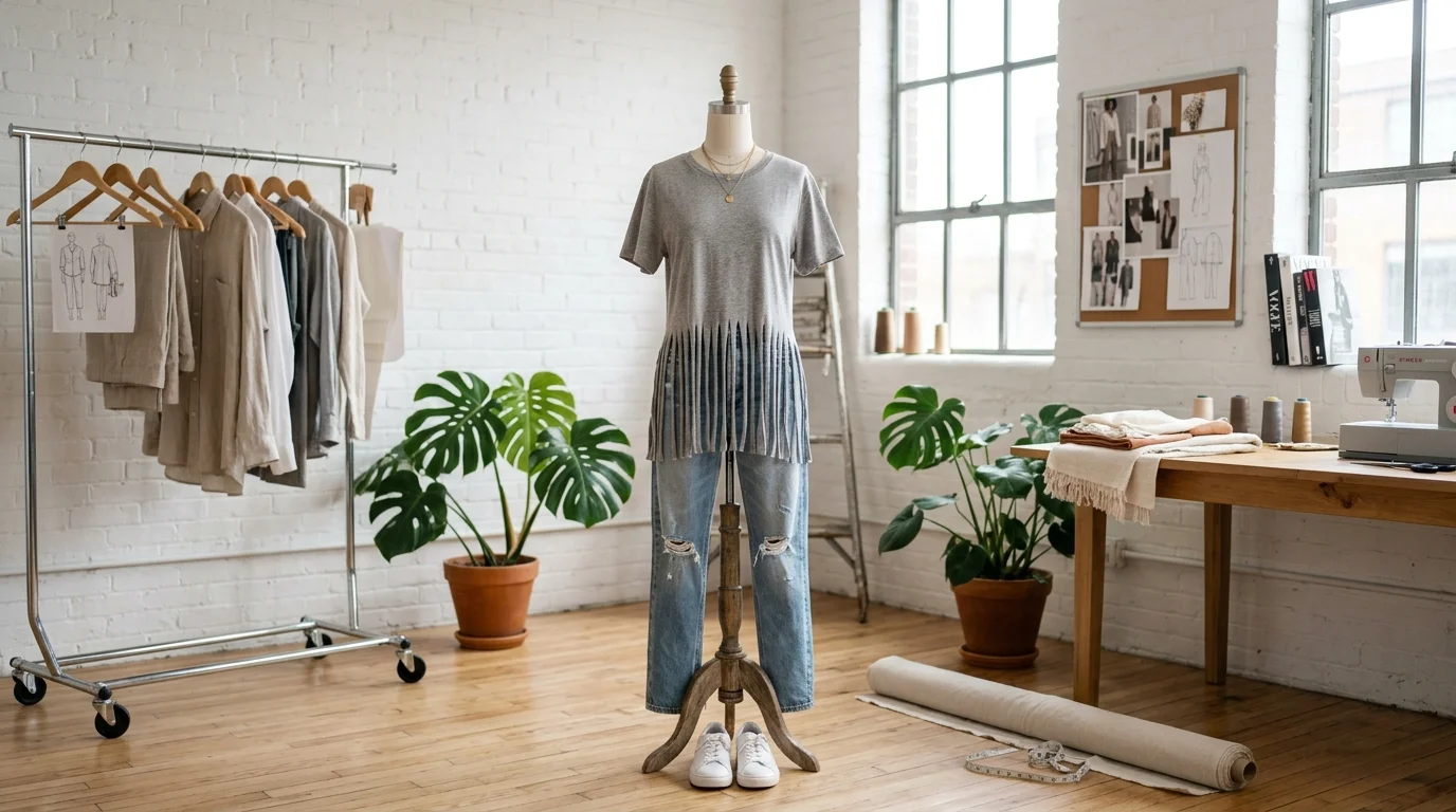 Fringe Hem Tee