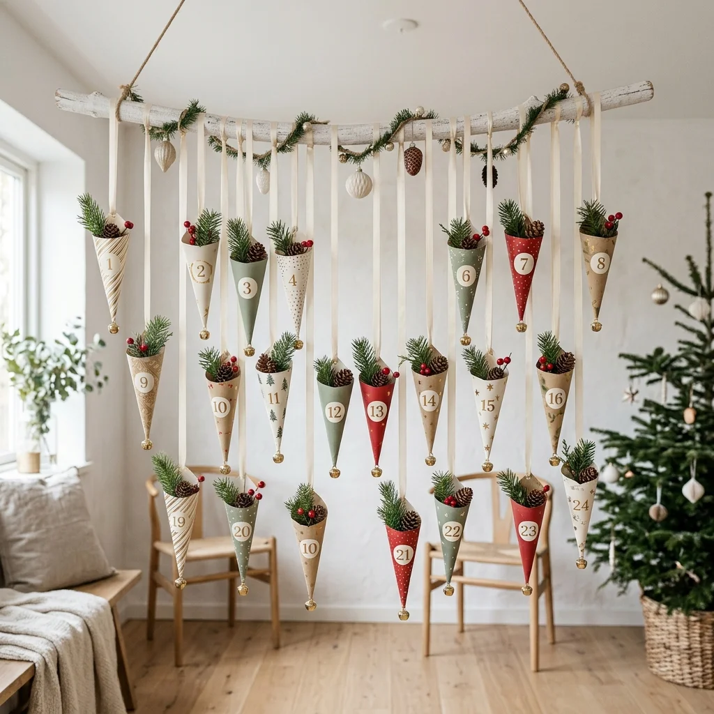 Hanging Paper Cones