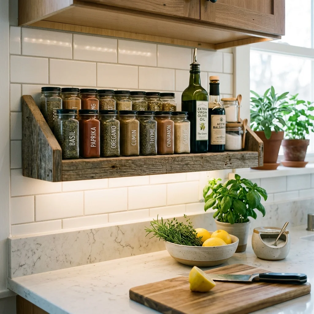 Kitchen Spice Shelf