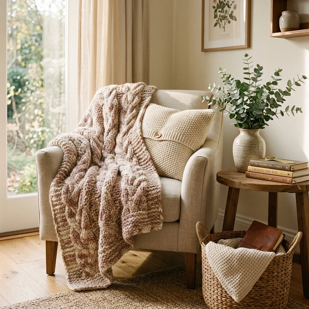 Knitted Throw Blanket
