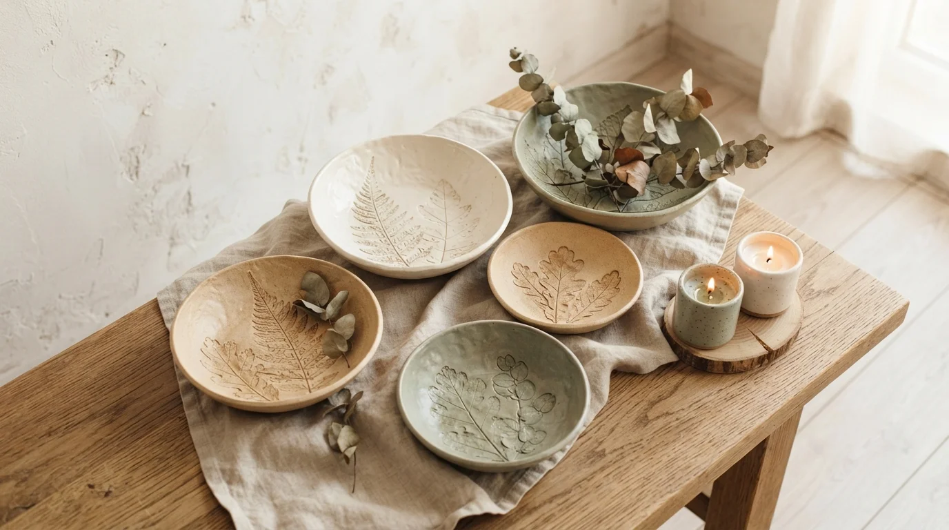 Leaf Impression Bowls