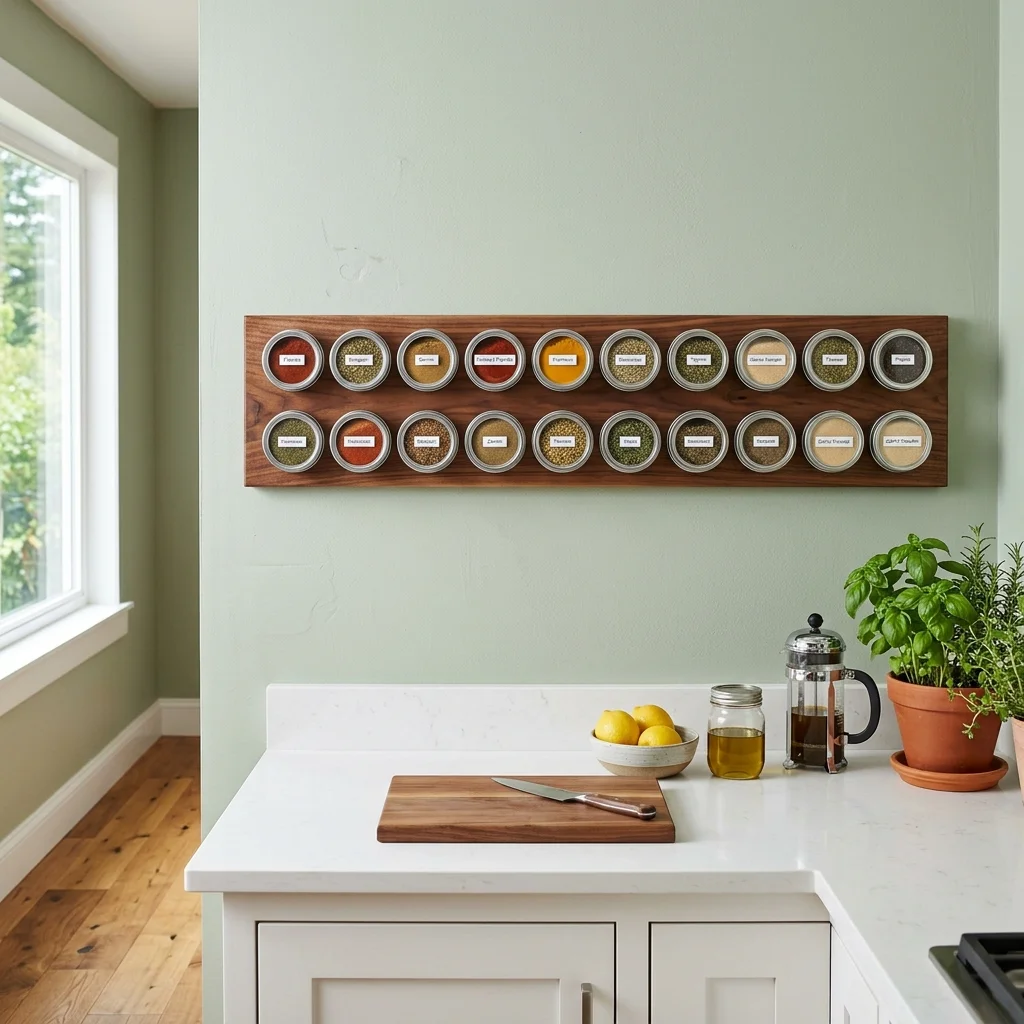 Magnetic Wood Strip