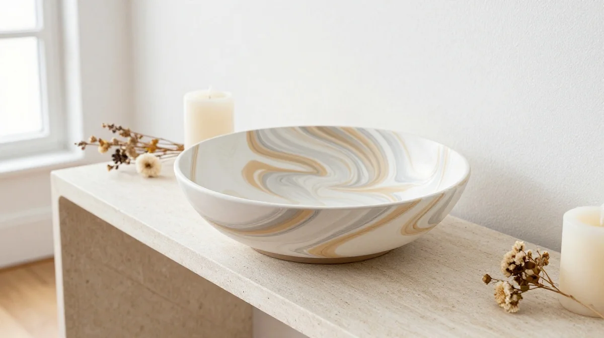 Marbled Clay Bowl