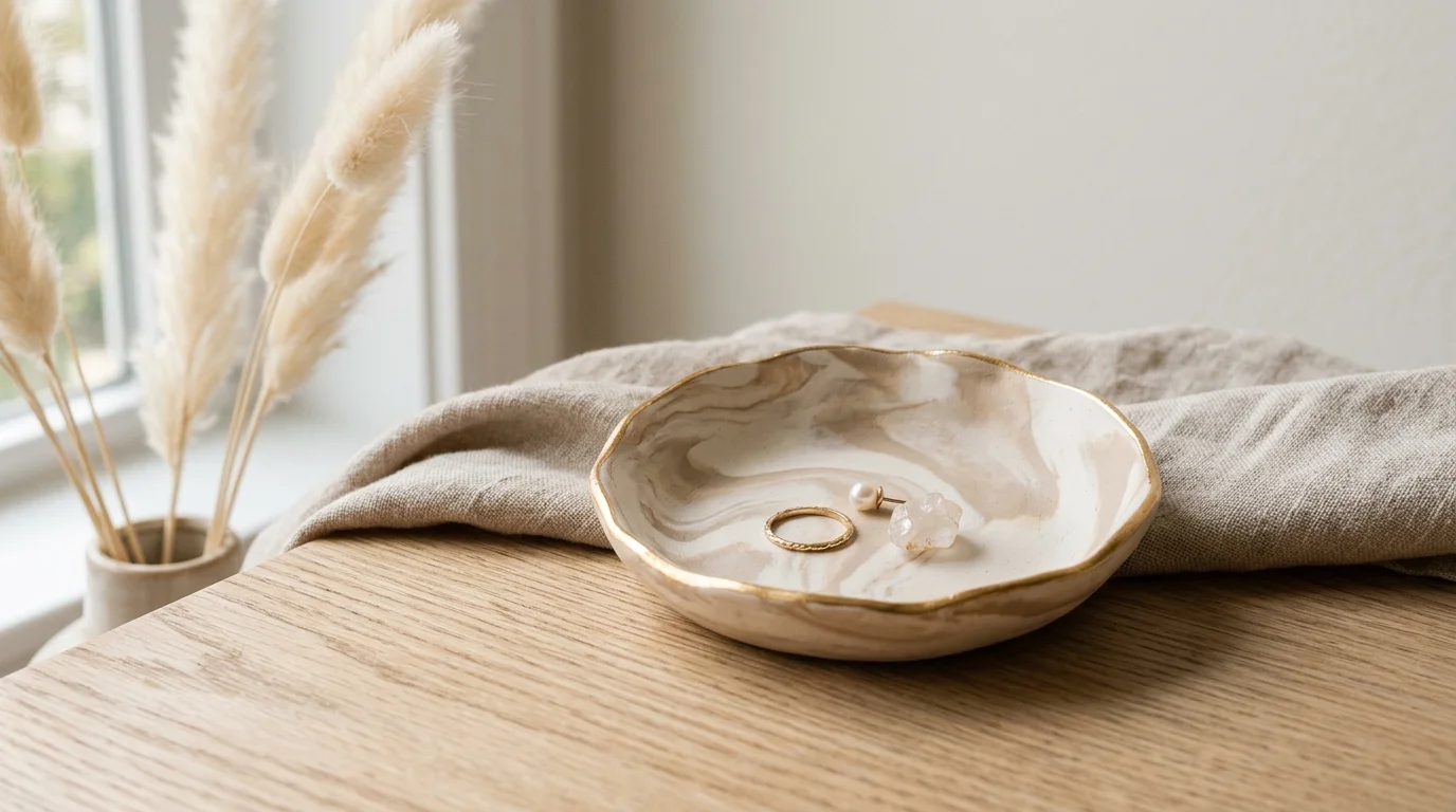 Marbled Trinket Dish