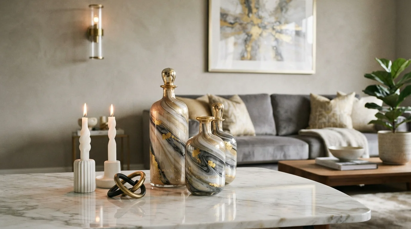 Metallic Marble Finish
