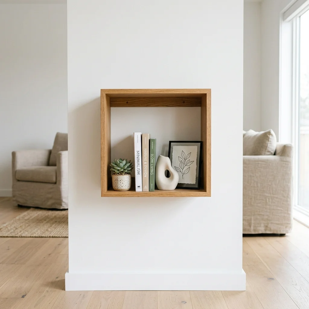 Minimalist Cube Shelf
