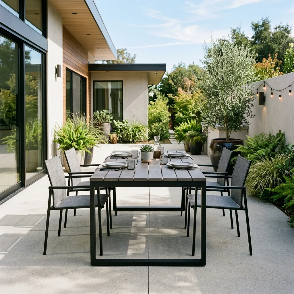 Modern Slatted Table