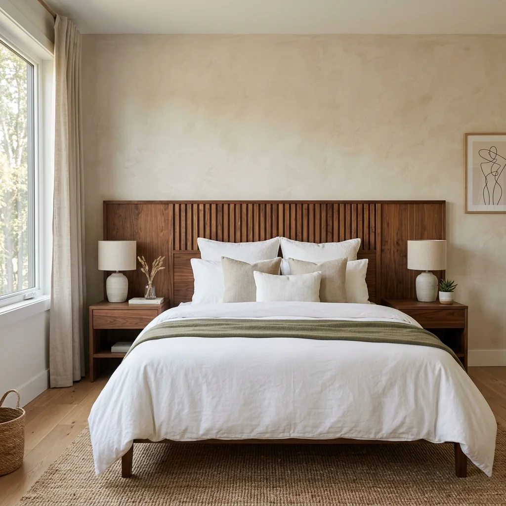 Modern Wooden Headboard