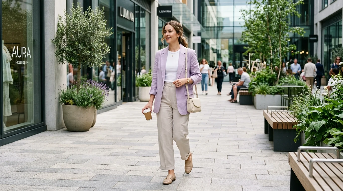 Pastel Blazer Look