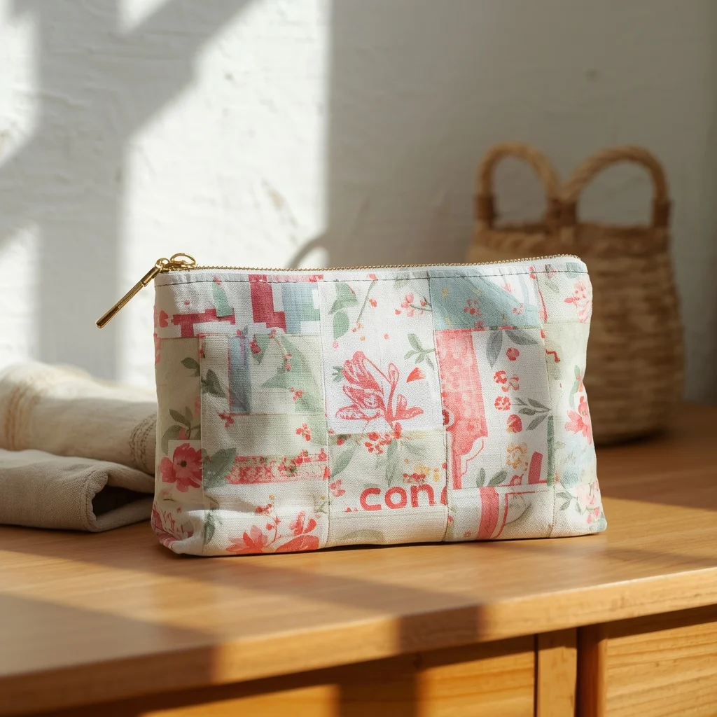 Patchwork Zipper Pouch