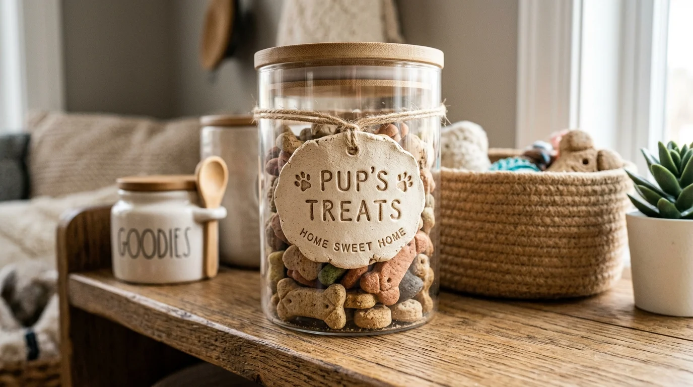 Pet Treat Jar Label