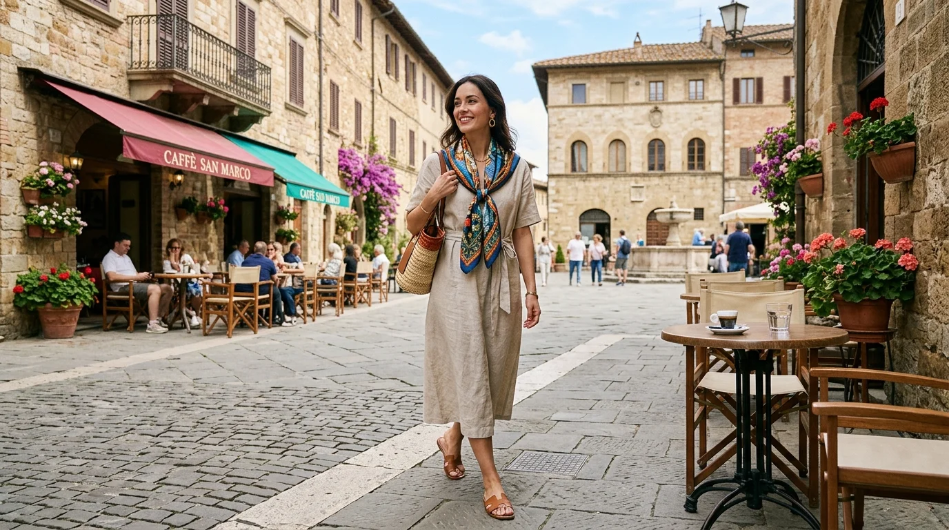 Printed Scarf Accents