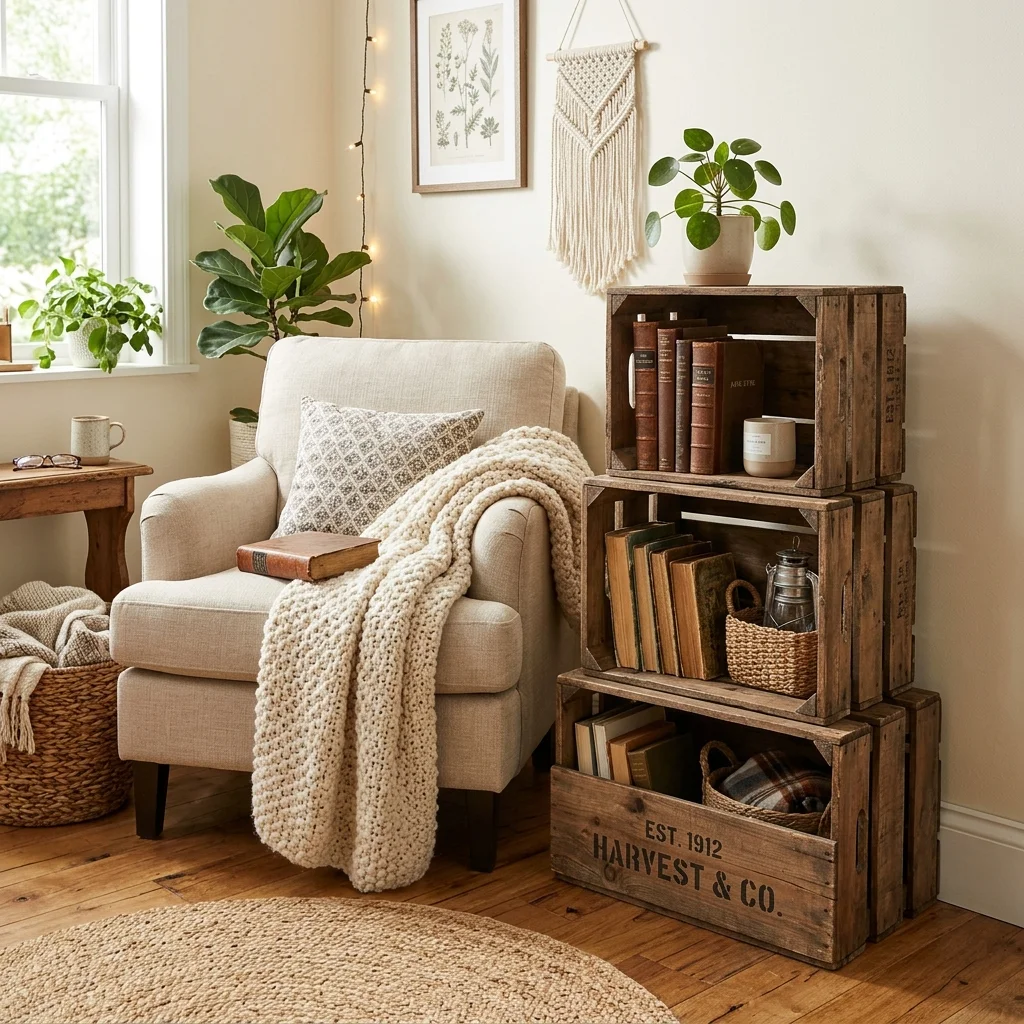 Reclaimed Crate Storage