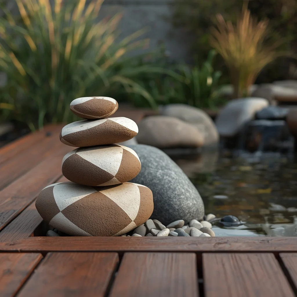 River Pebble Stack