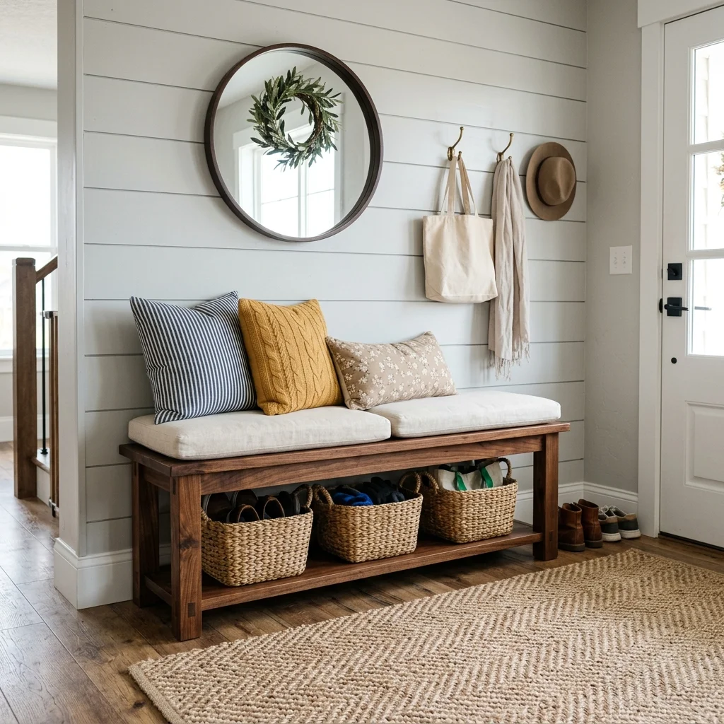 Rustic Entry Bench