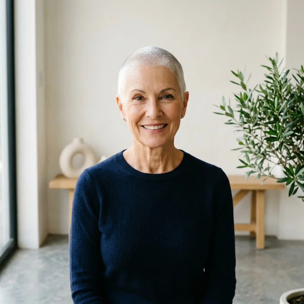 Silver Buzz Cut