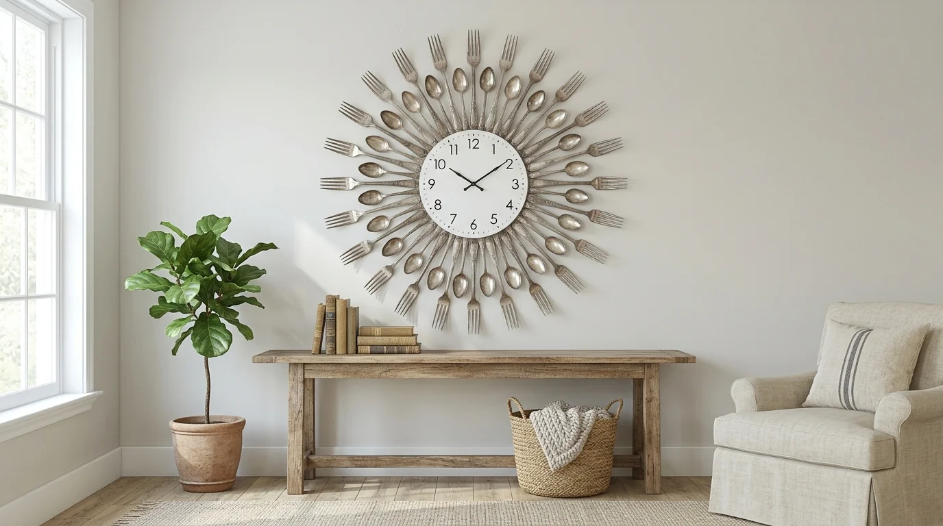 Silverware Clock