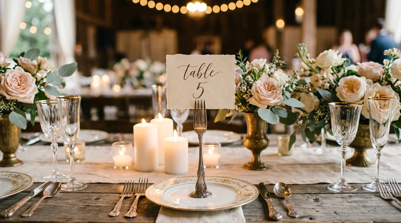 Silverware Table Numbers