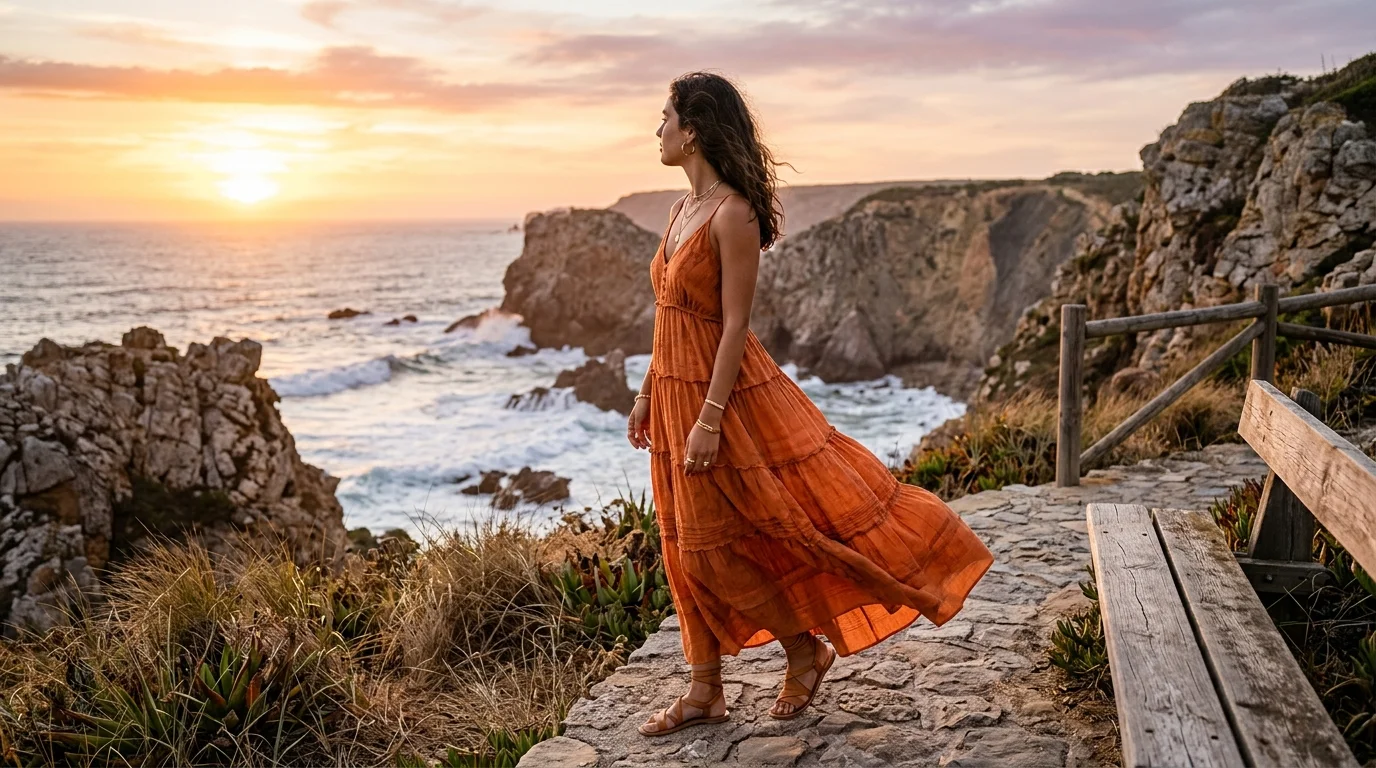 Sunset Orange Maxi