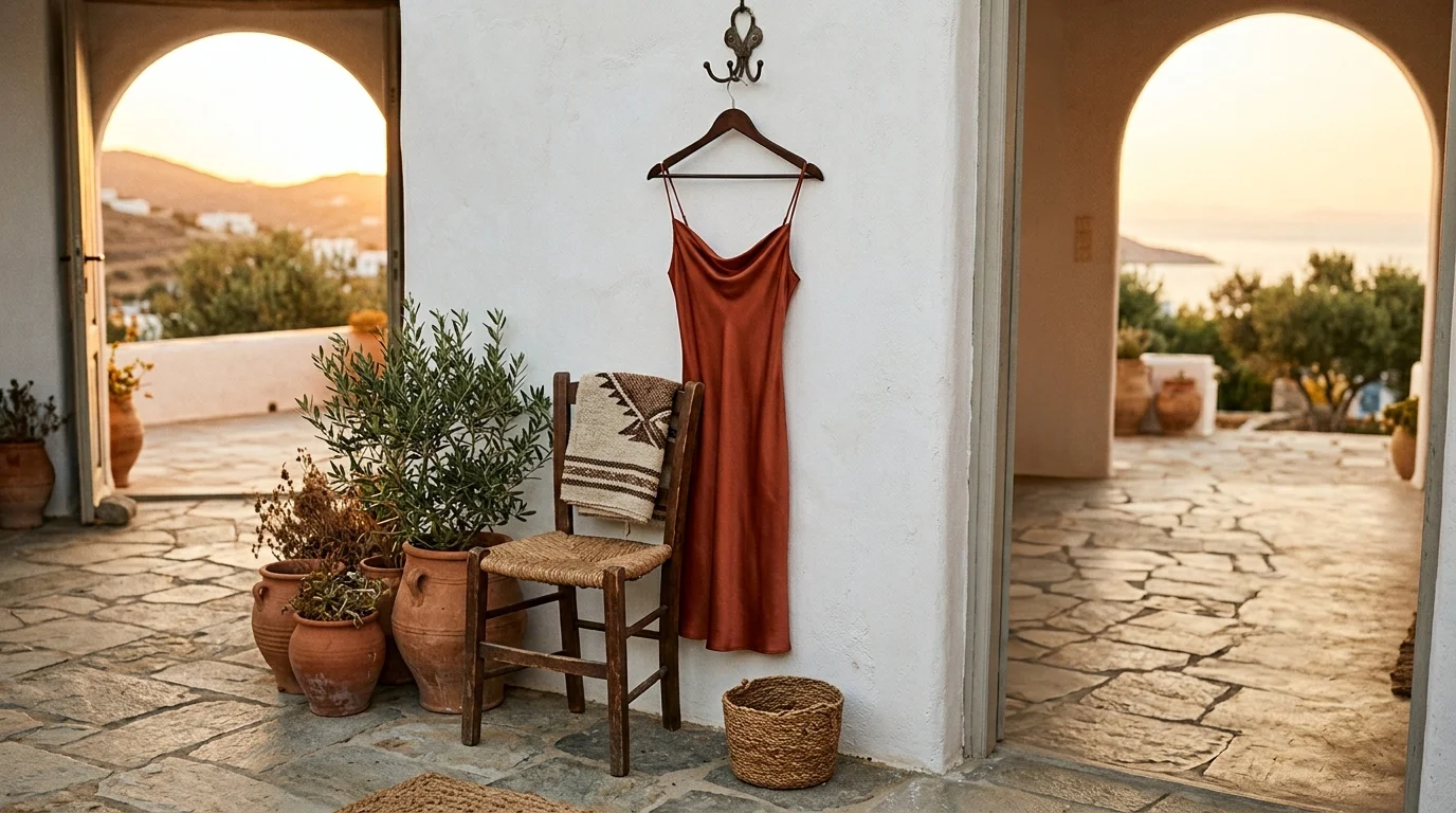 Terracotta Slip Dress