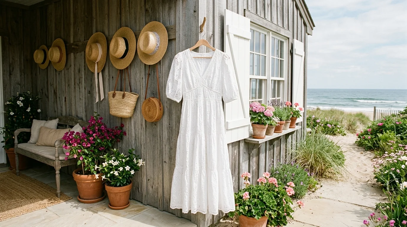 White Eyelet Dress