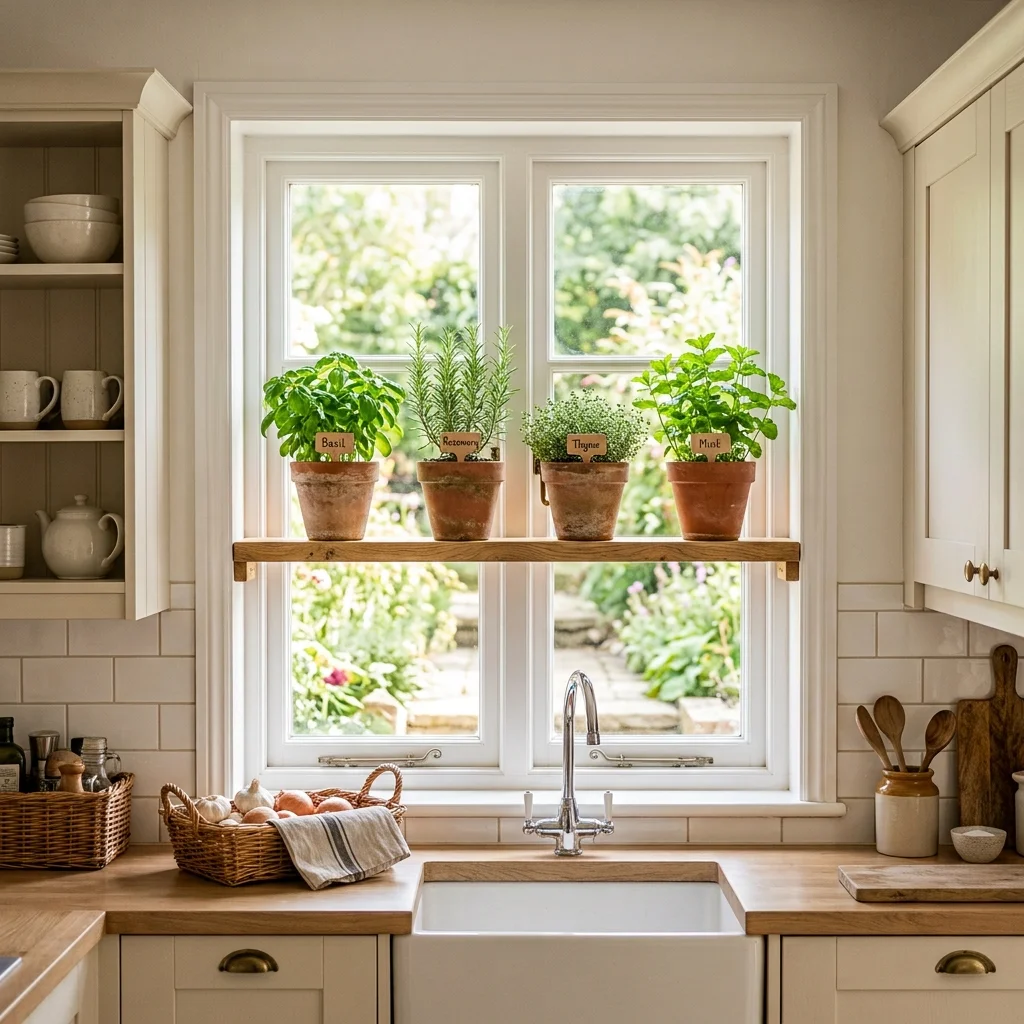 Window Herb Shelf