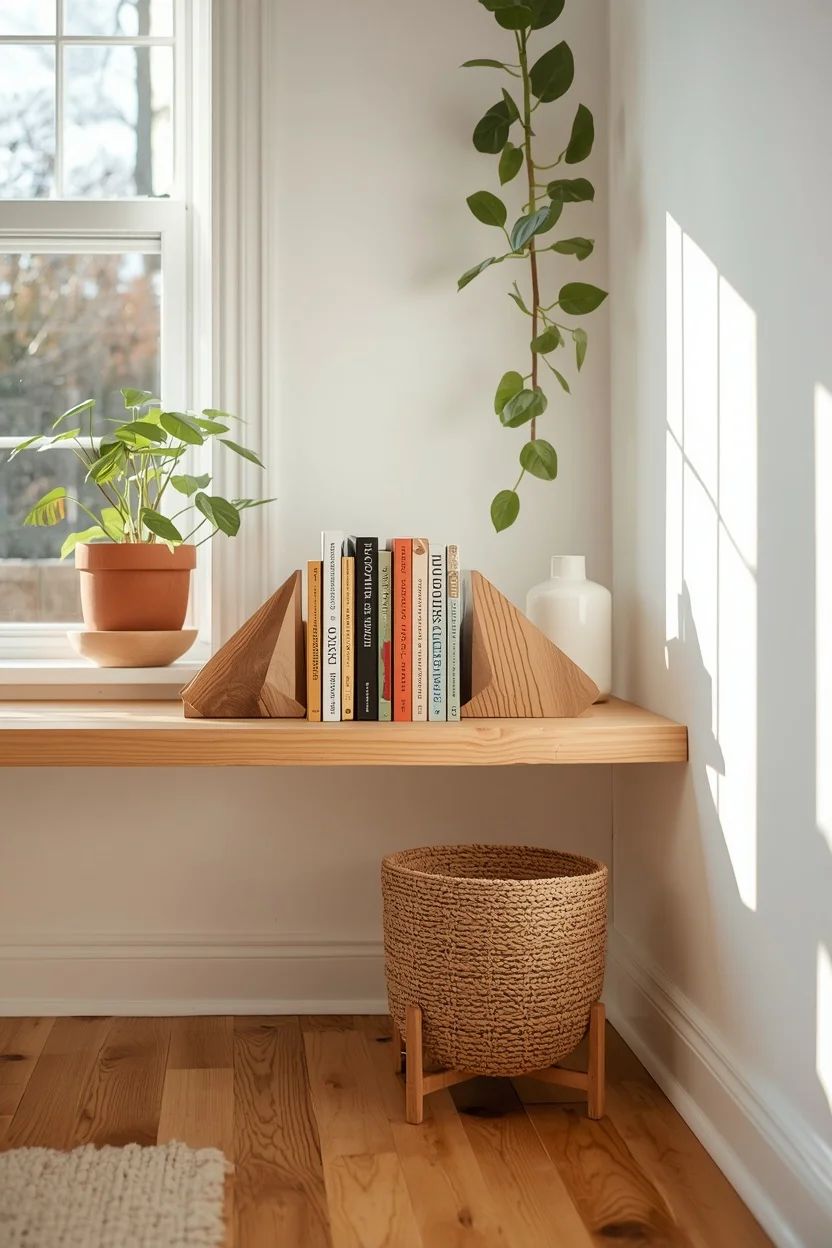 Wooden Bookends