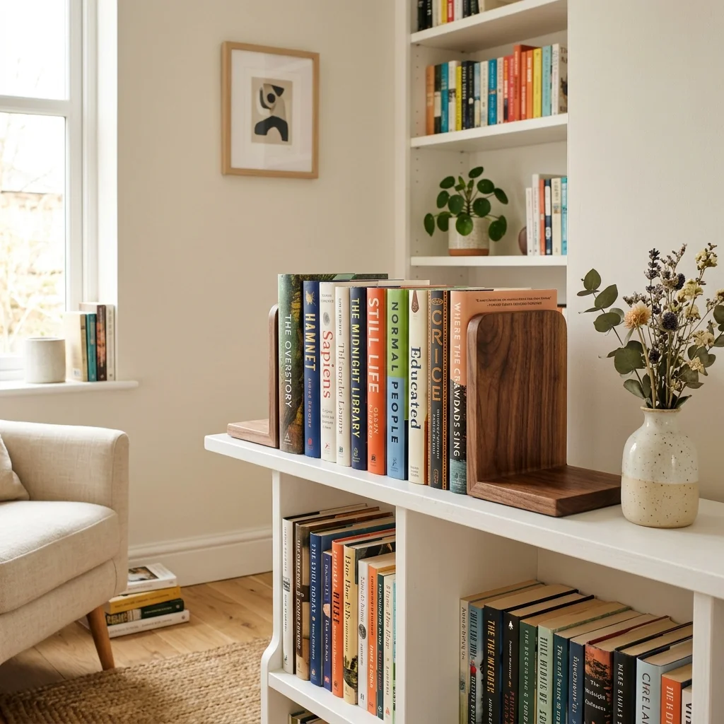 Wooden Bookends