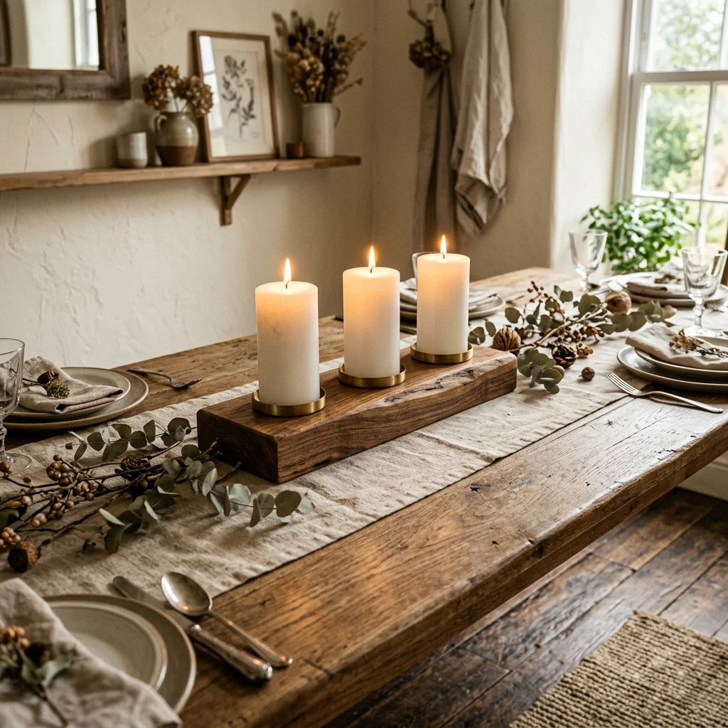 Wooden Candle Holder