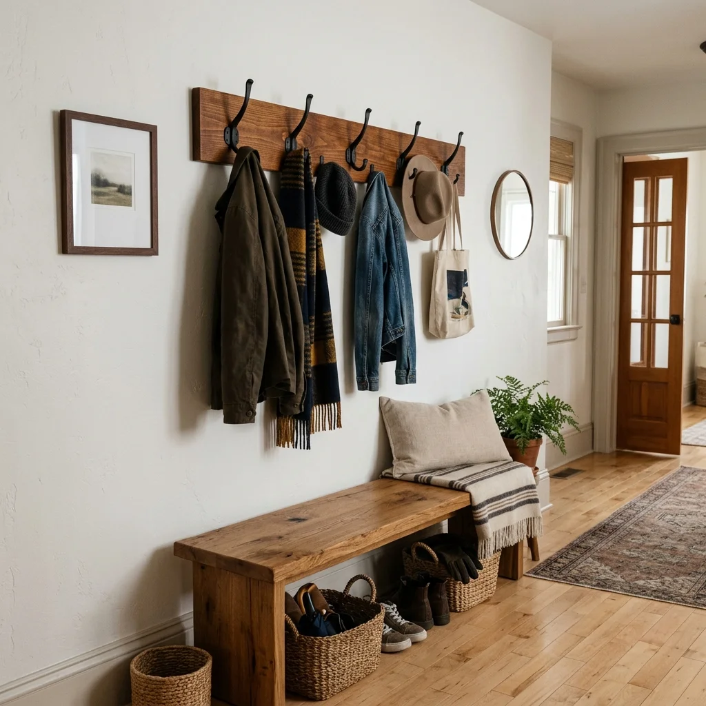 Wooden Coat Rack