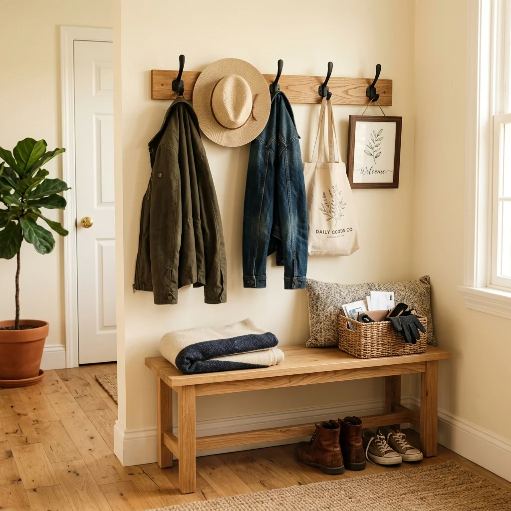 Wooden Coat Rack