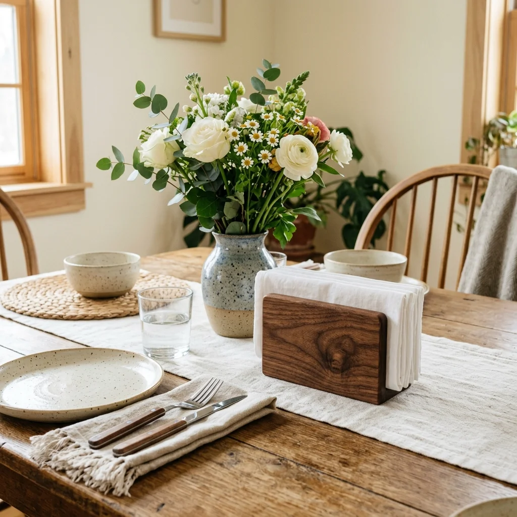 Wooden Napkin Holder
