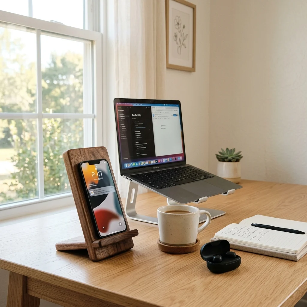Wooden Phone Stand