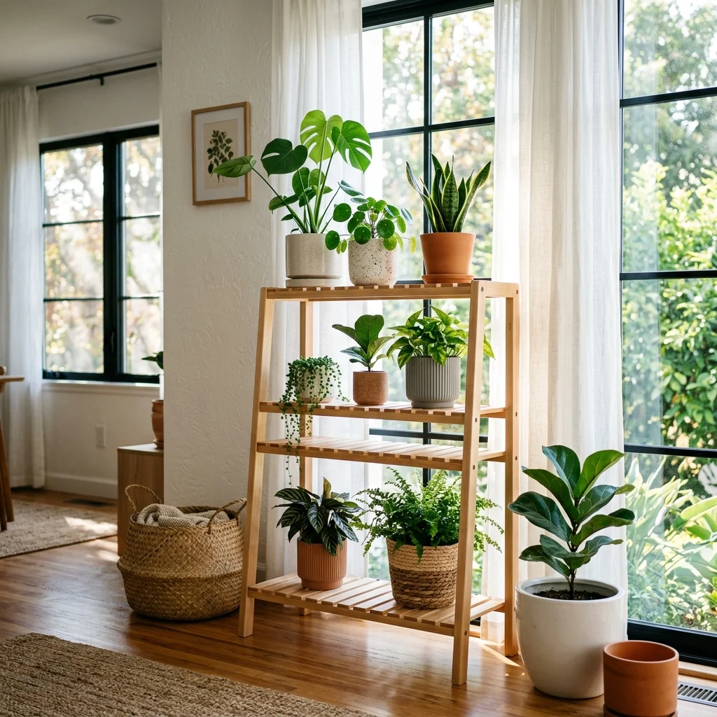 Wooden Plant Stand