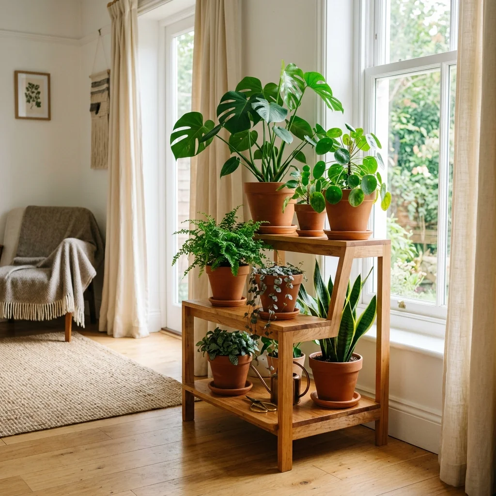 Wooden Plant Stand